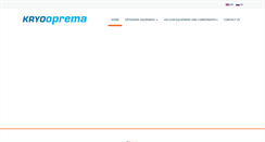 Desktop Screenshot of kryooprema.com