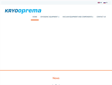Tablet Screenshot of kryooprema.com